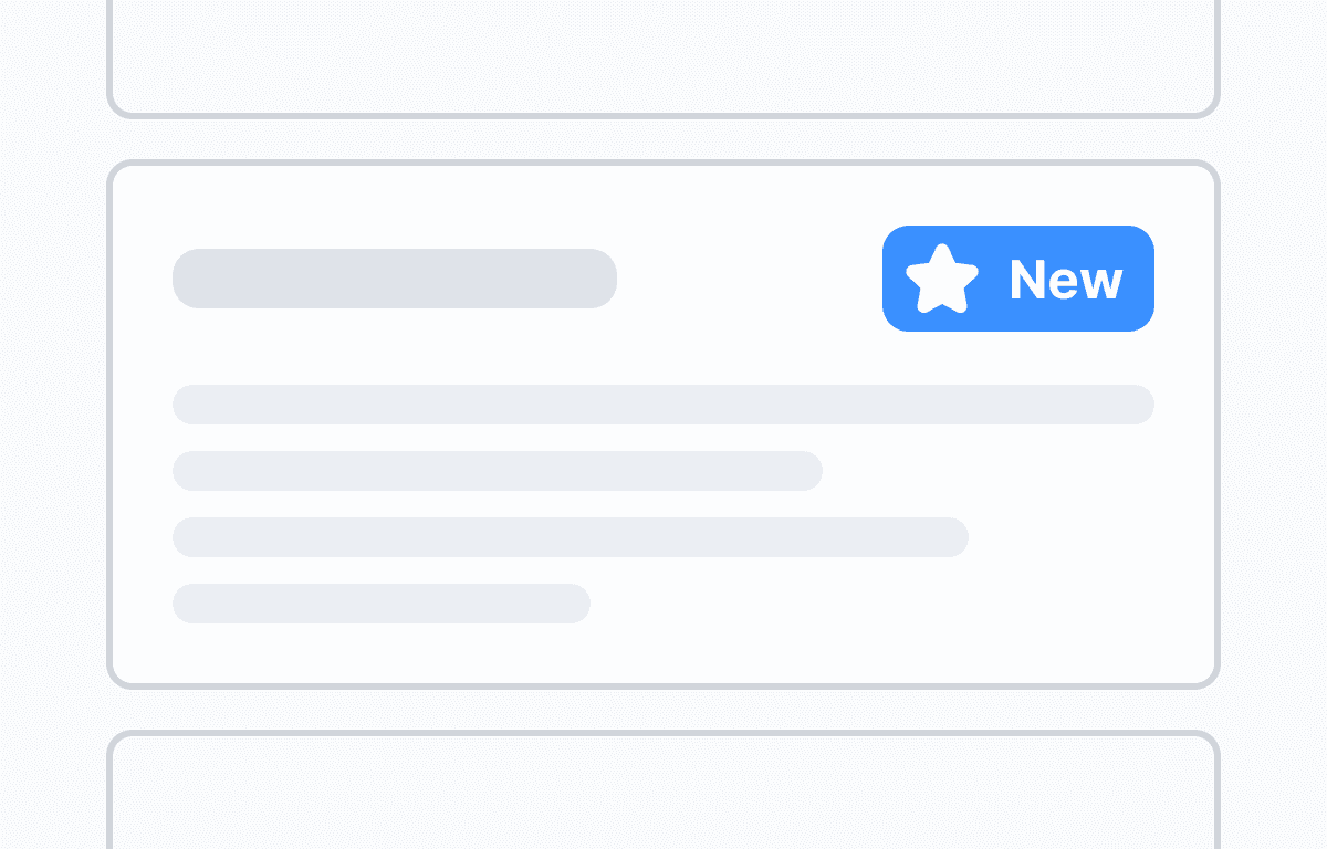 New feature badge